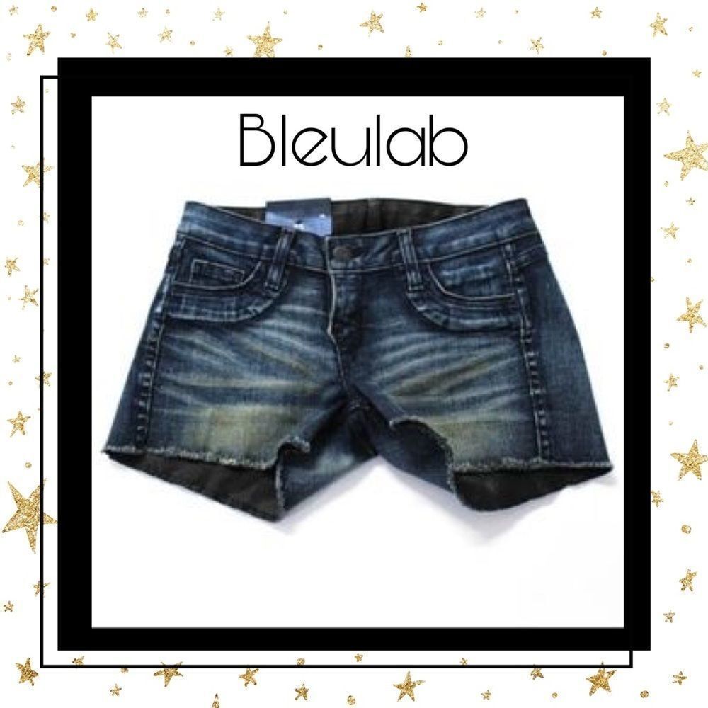 Bleulab Denim Coated Reversible Denim Shorts Sz 23